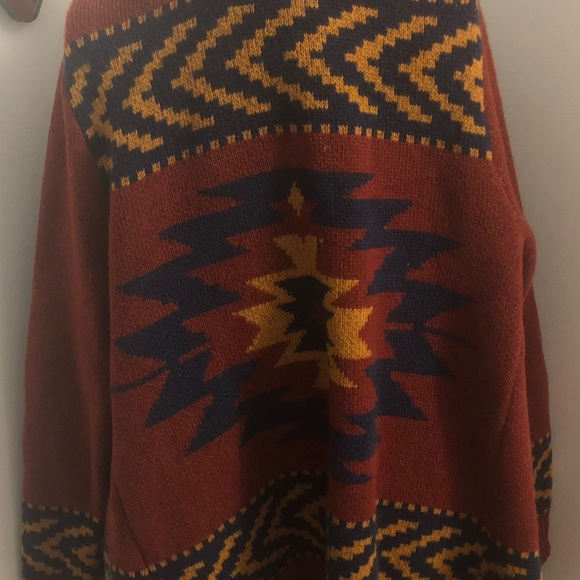 Vintage Roots 80% lambs wool wrap/cardigan - Picture 3 of 6